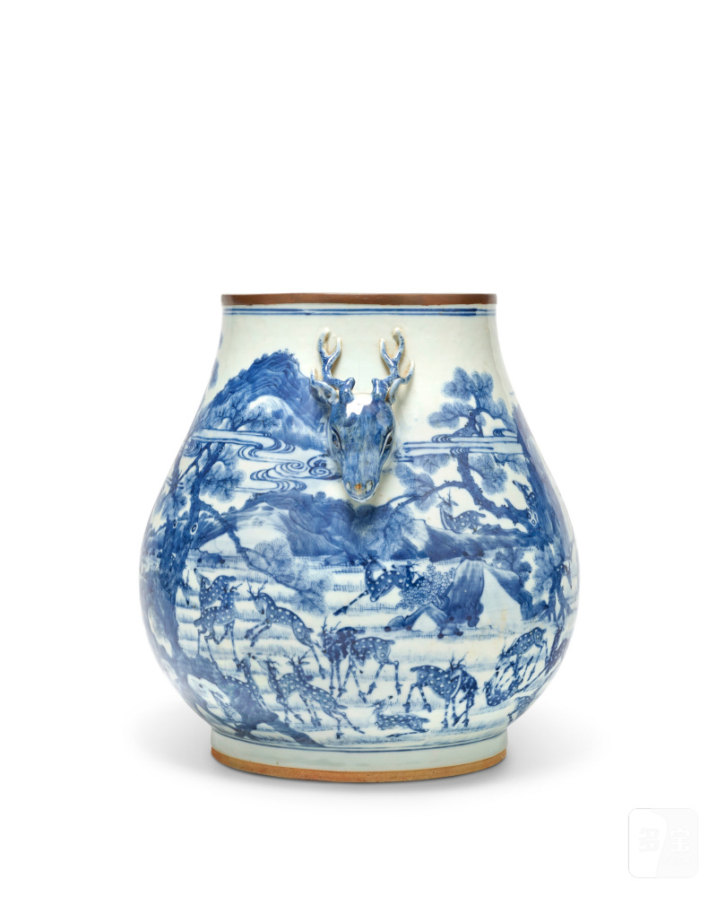 RARE VASE 'CENT DAIMS' EN PORCELAINE BLEU BLANC DITE 'BLEU DE HUE'  CHINE POUR LE VIETNAM, XIXE SIÈCLE, RÈGNE DE S. M. L'EMPEREUR TỰ ĐỨC (1847-1883) - 图4